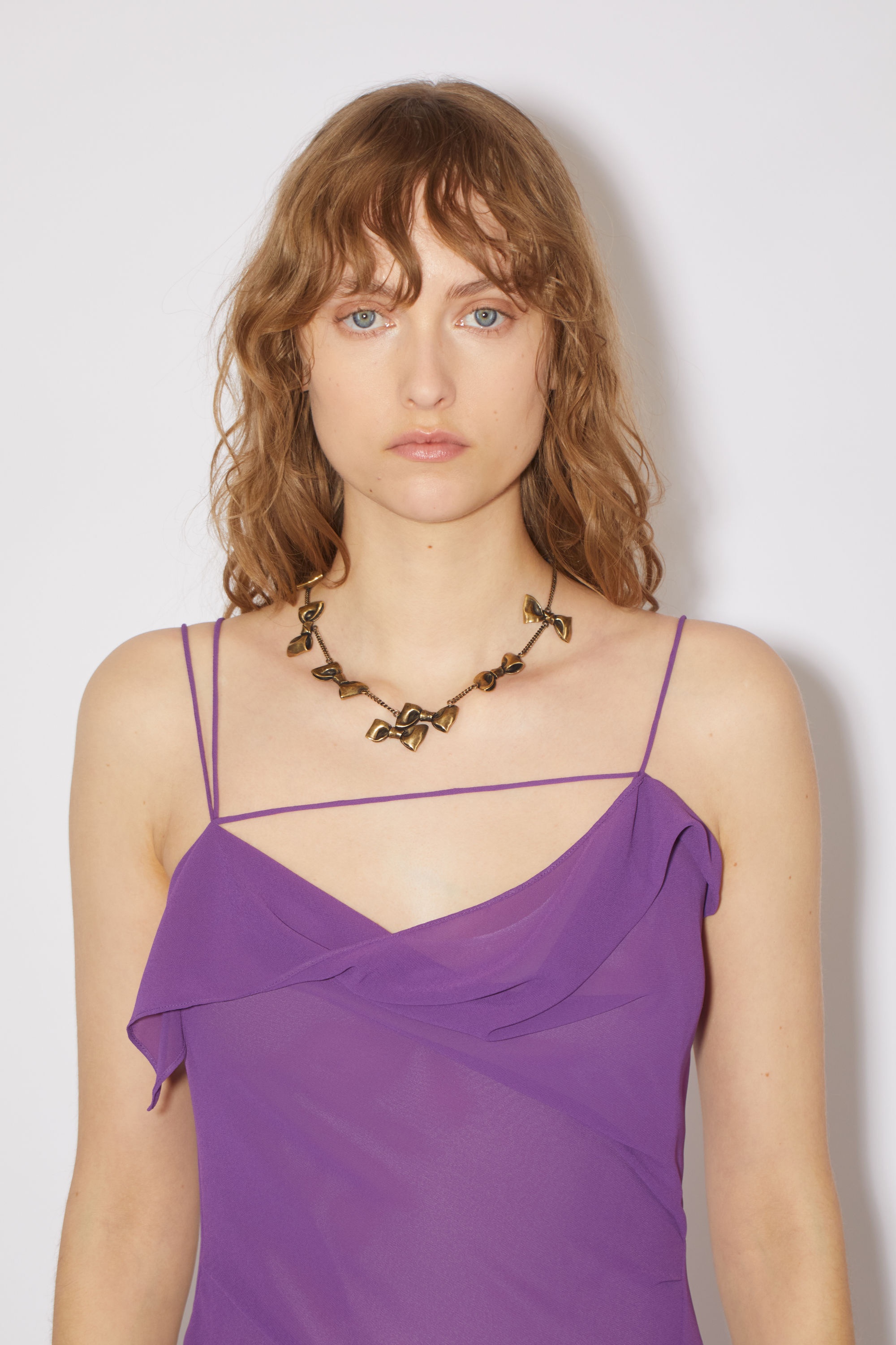 Chiffon ruffle dress - Violet purple - 6