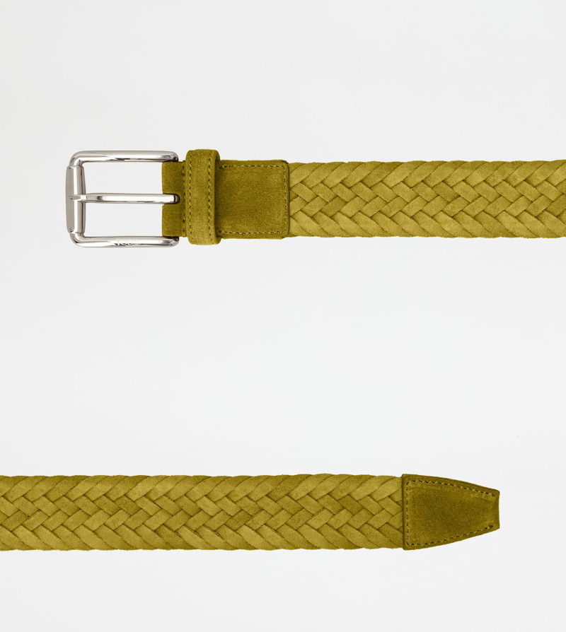 Tod's BELT IN SUEDE - YELLOW outlook