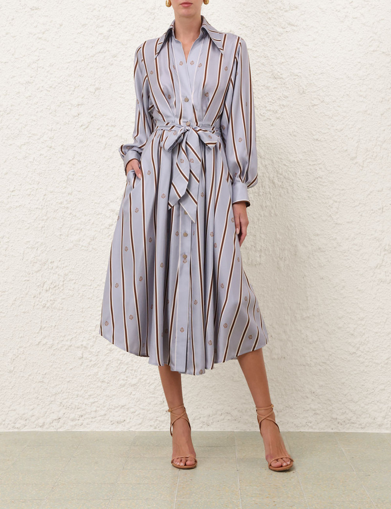 Zimmermann EMBLEM TUCK MIDI DRESS outlook