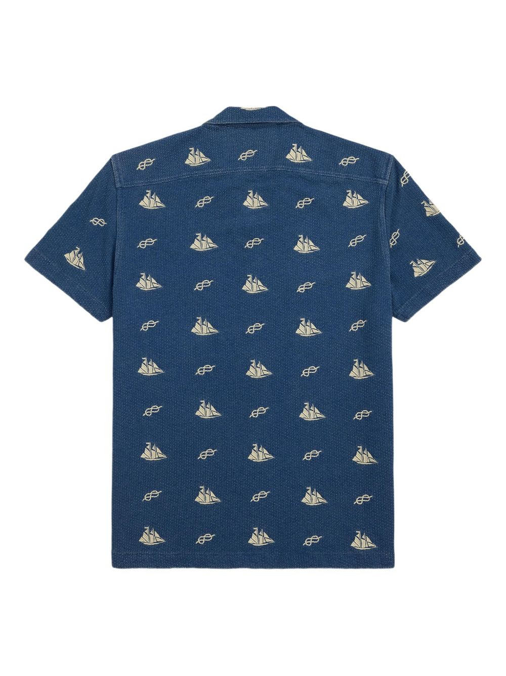 nautical-print short-sleeve shirt - 2
