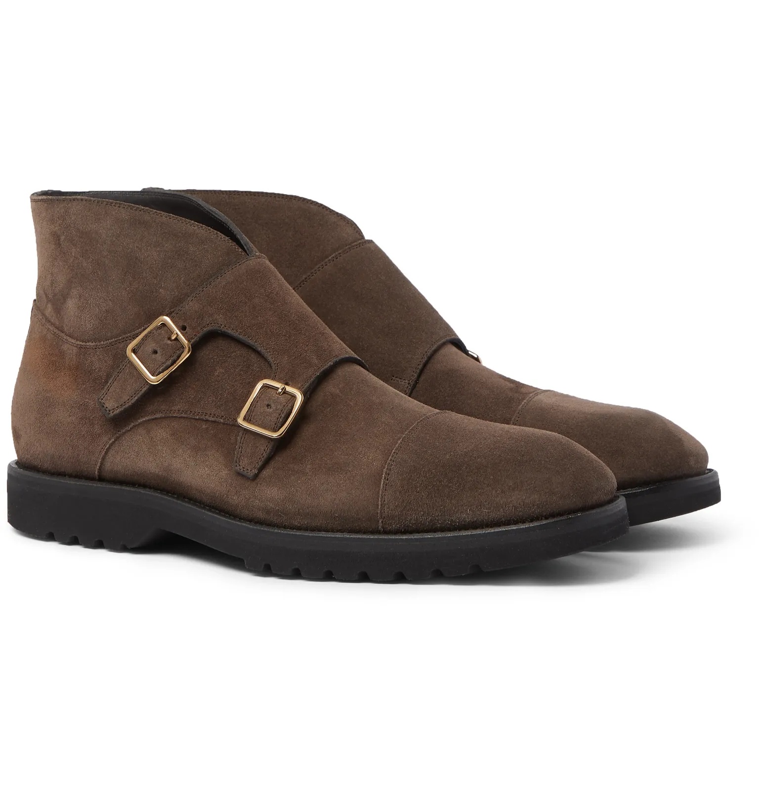 Kensington Suede Monk-Strap Boots - 2