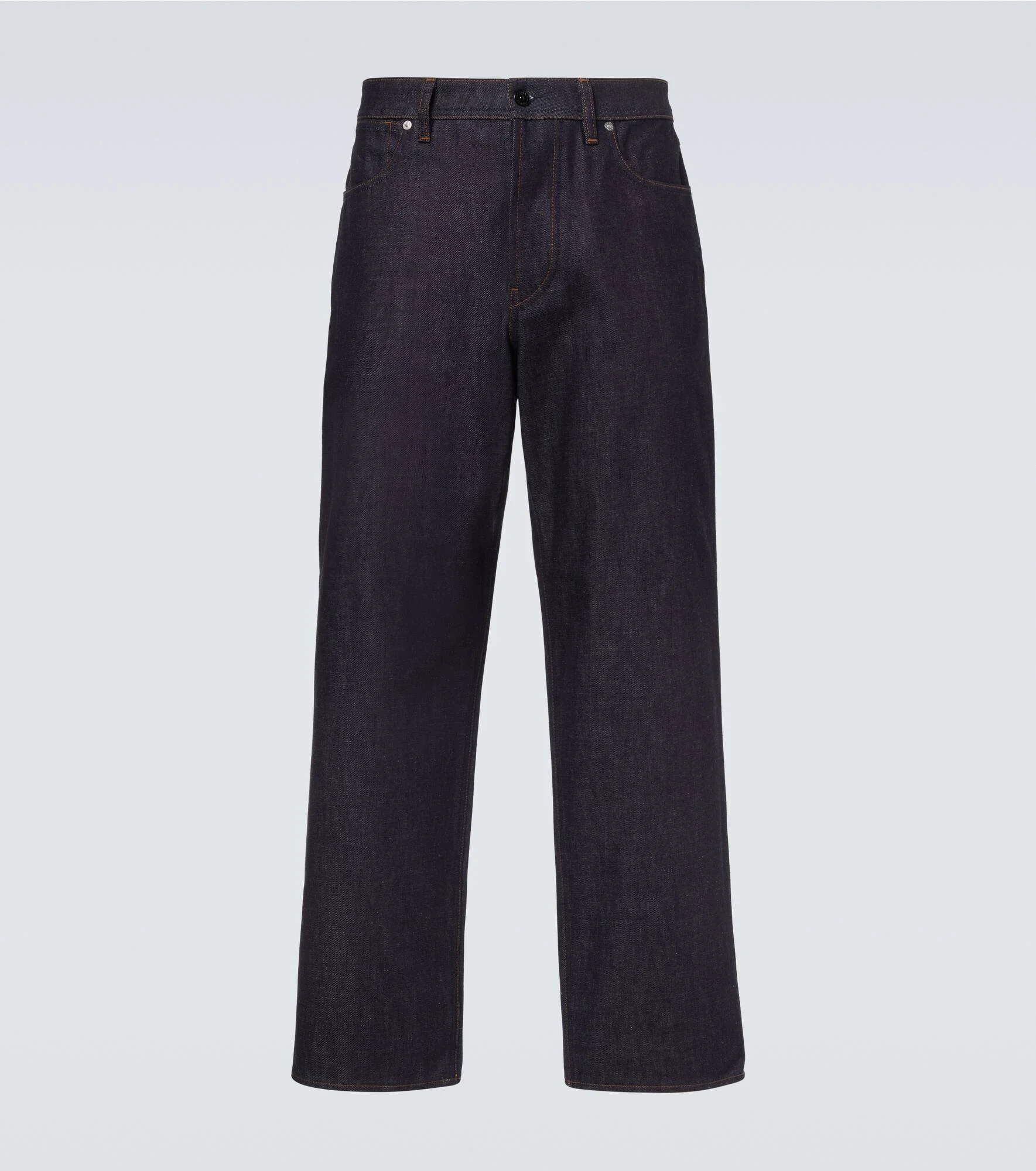 Mid-rise straight jeans - 1