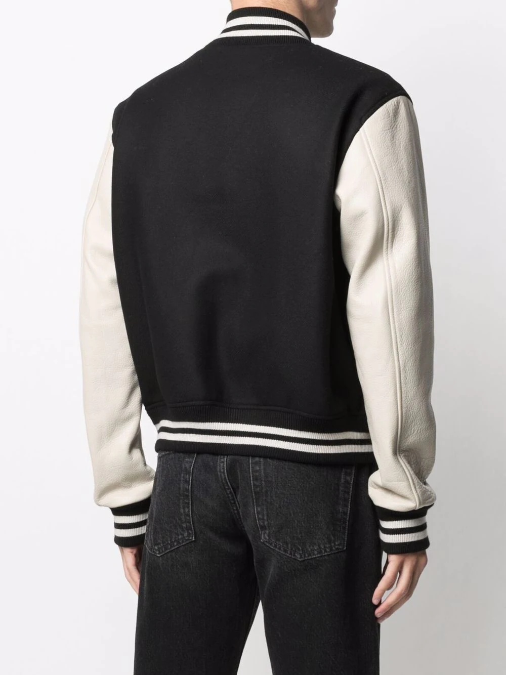 logo-appliqué varsity bomber jacket - 4