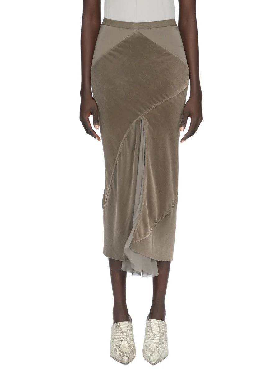 DBL SLICED SKIRT - 1