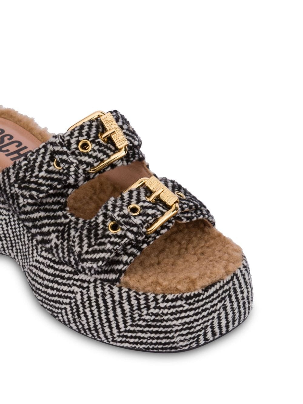buckled platform sandals - 3