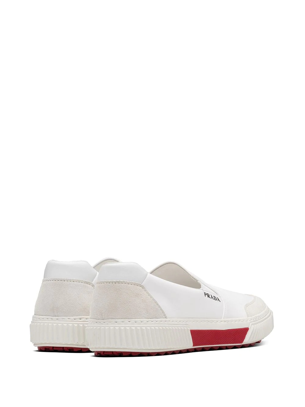 suede panel slip-on sneakers - 3