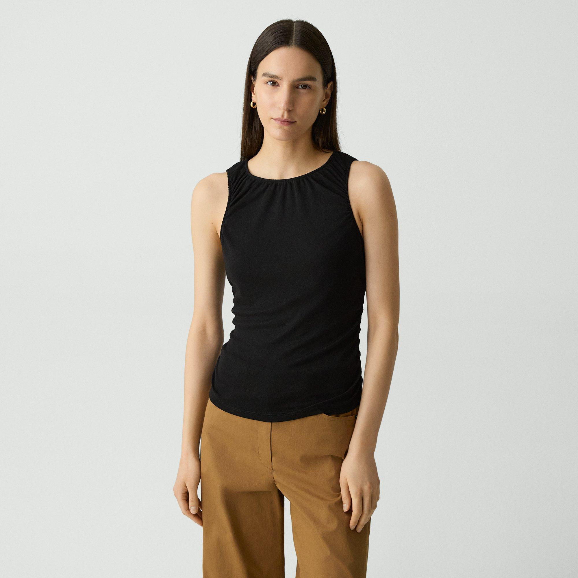 Shirred Top in Soft Rib - 2