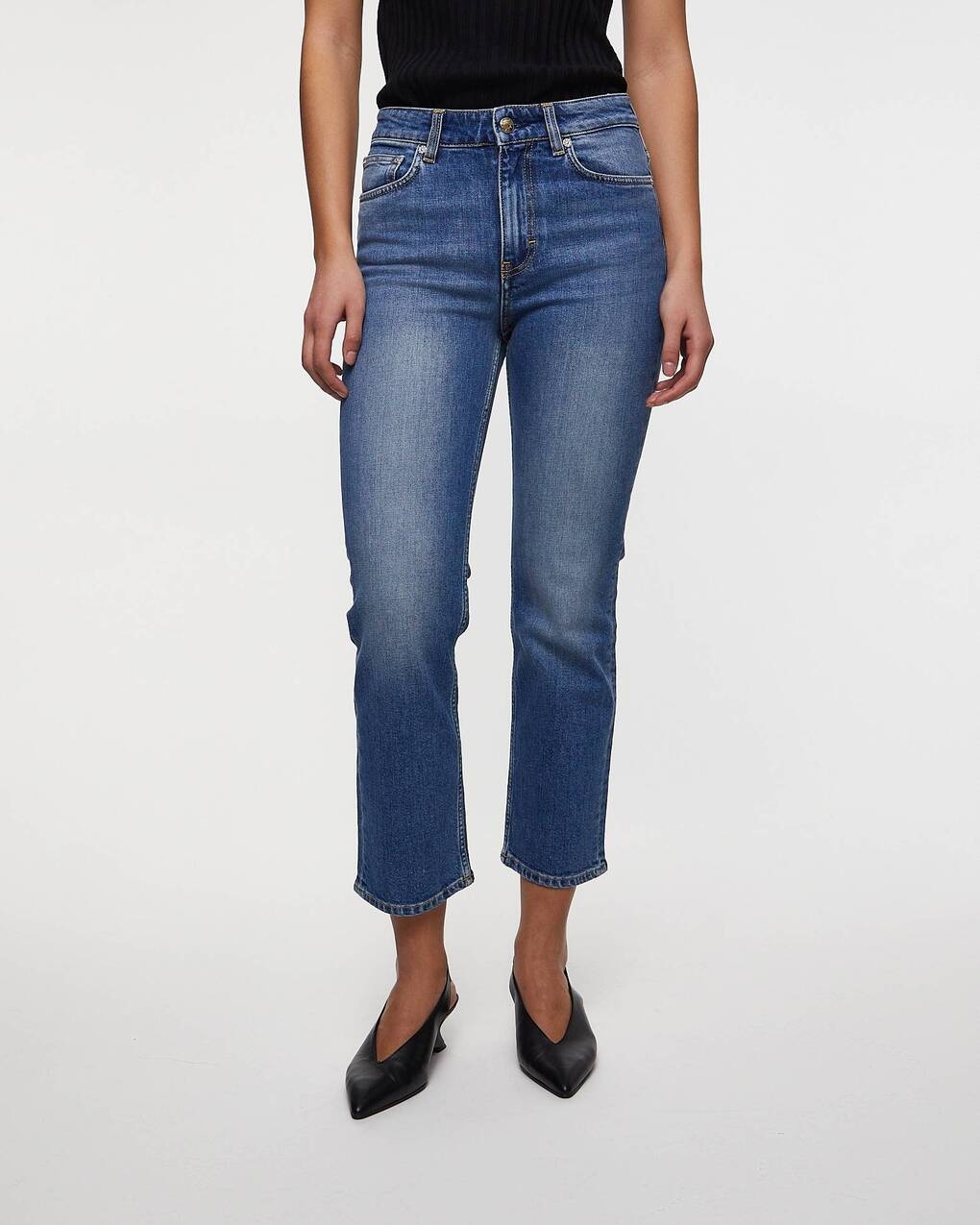Jeans Stella Cropped Mid blue - 2