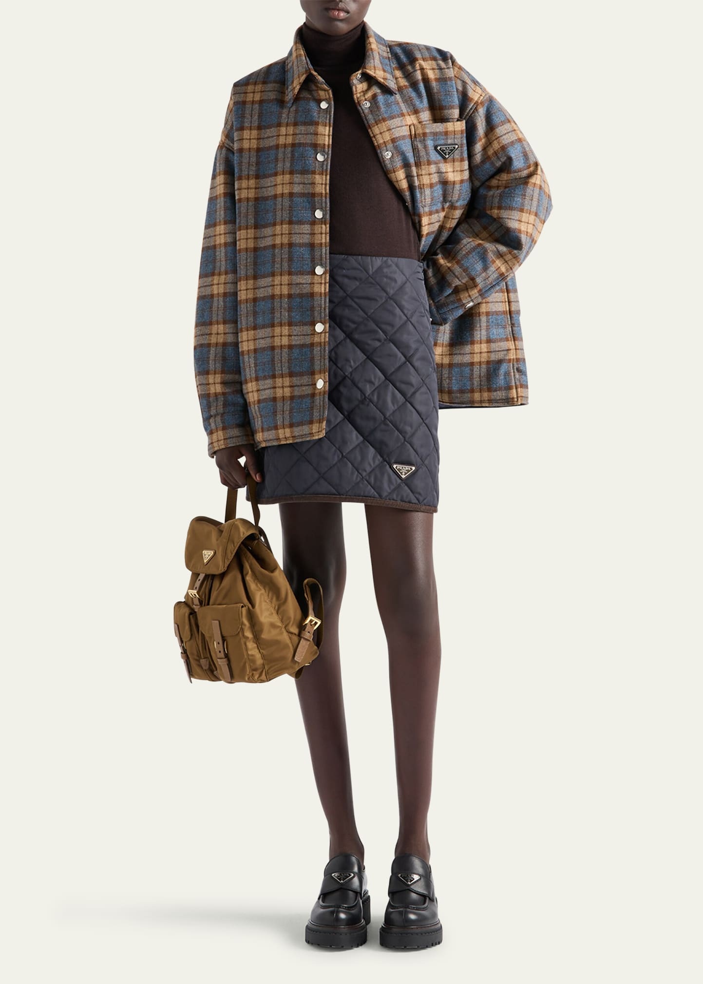 Quilted Mini Skirt - 2