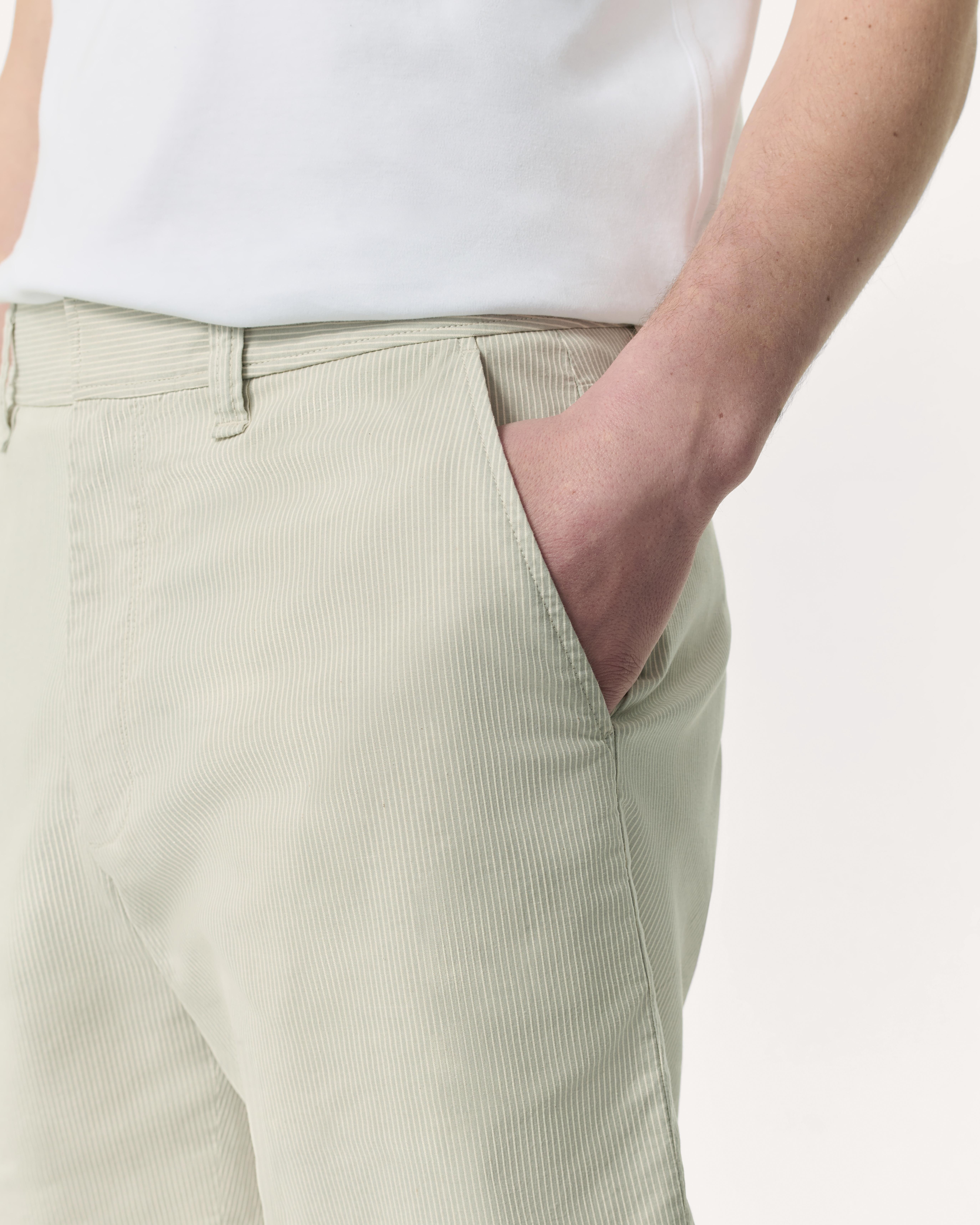 Haydon Straight Fit Striped Shorts - 4
