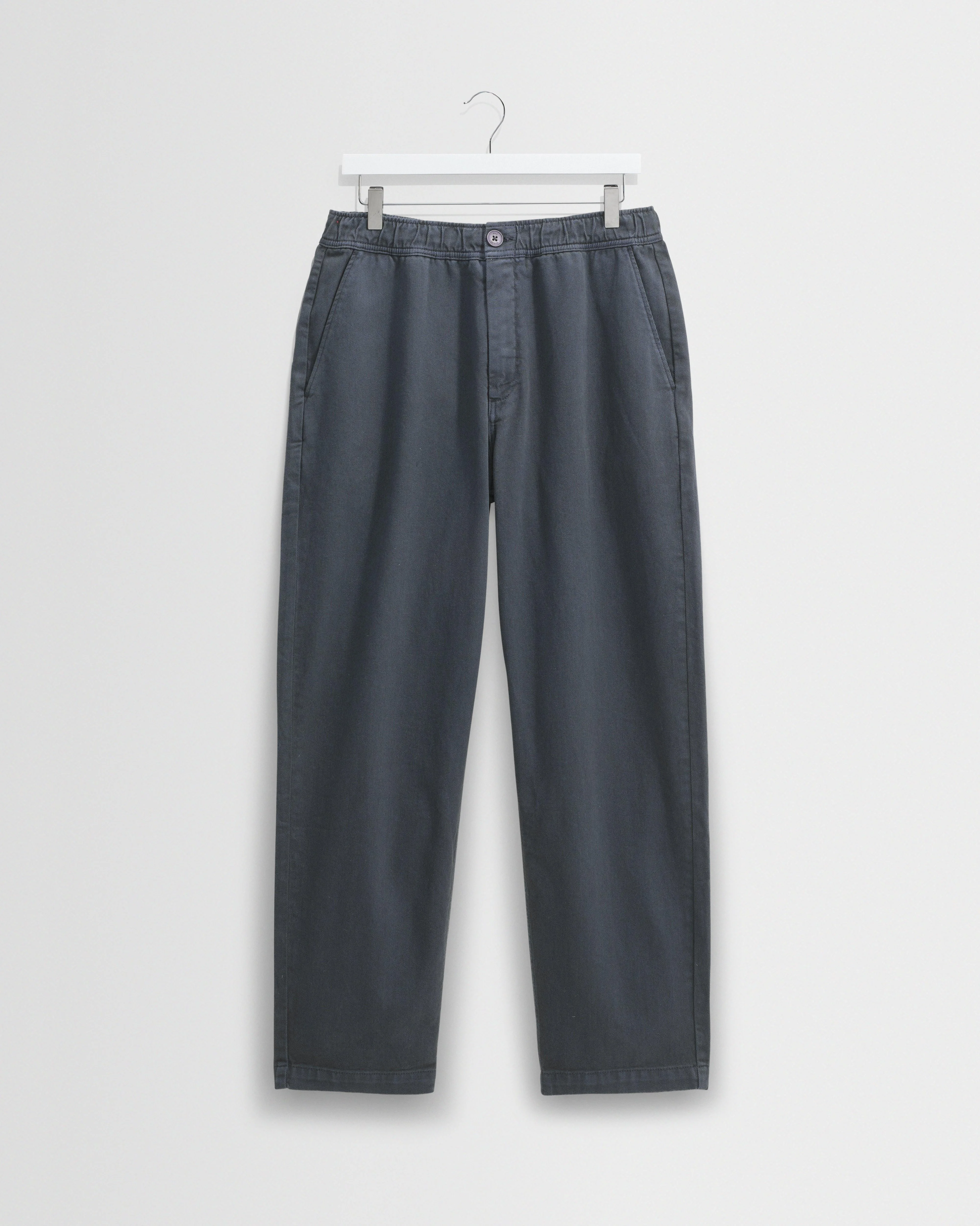 Kurt - Petrol Blue Organic Cotton Trousers - 1
