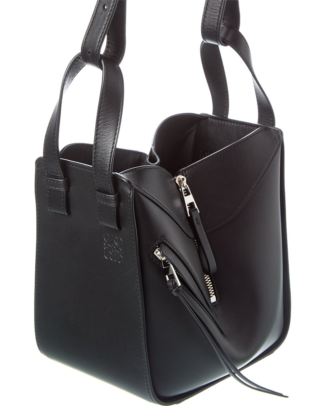 Loewe Compact Hammock Satin Leather Tote - 3