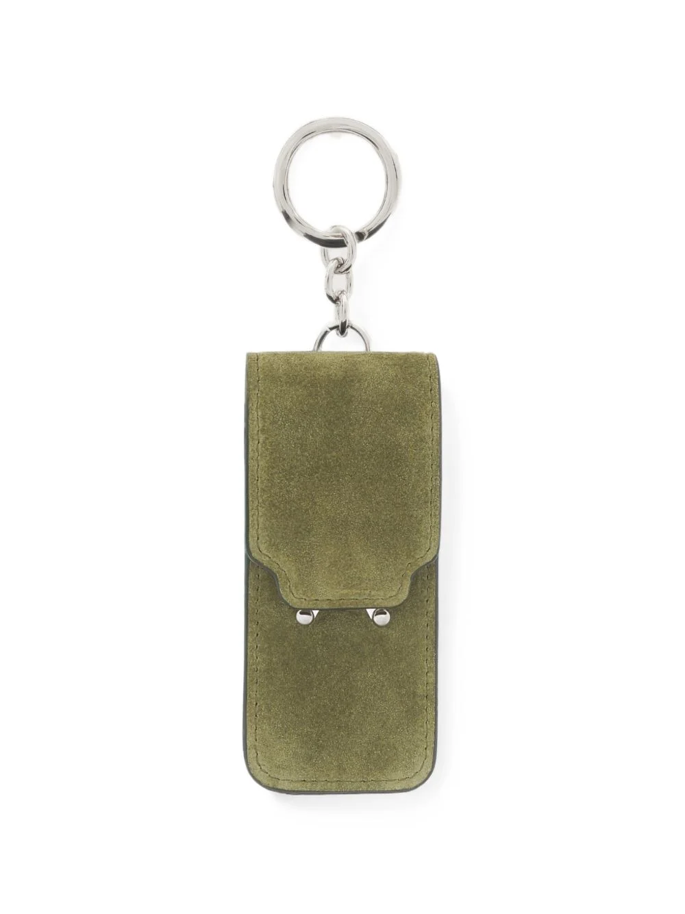trunk suede lipstick-case keyring - 1