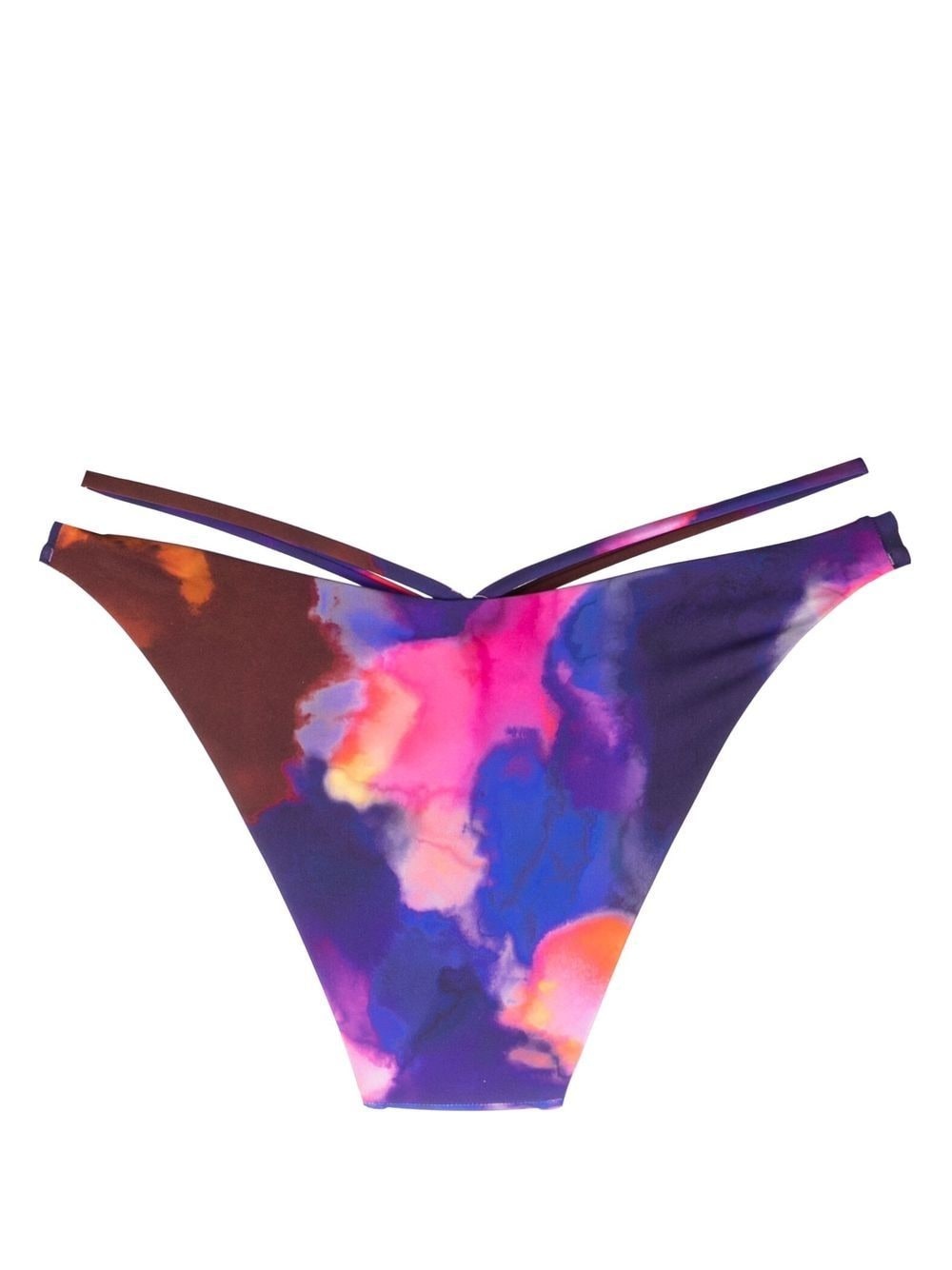 Emmalynn watercolour-print bikini bottoms - 2