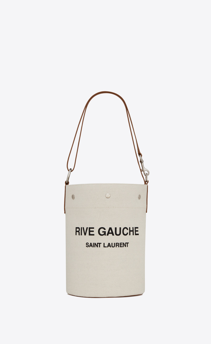 rive gauche bucket bag in linen 1