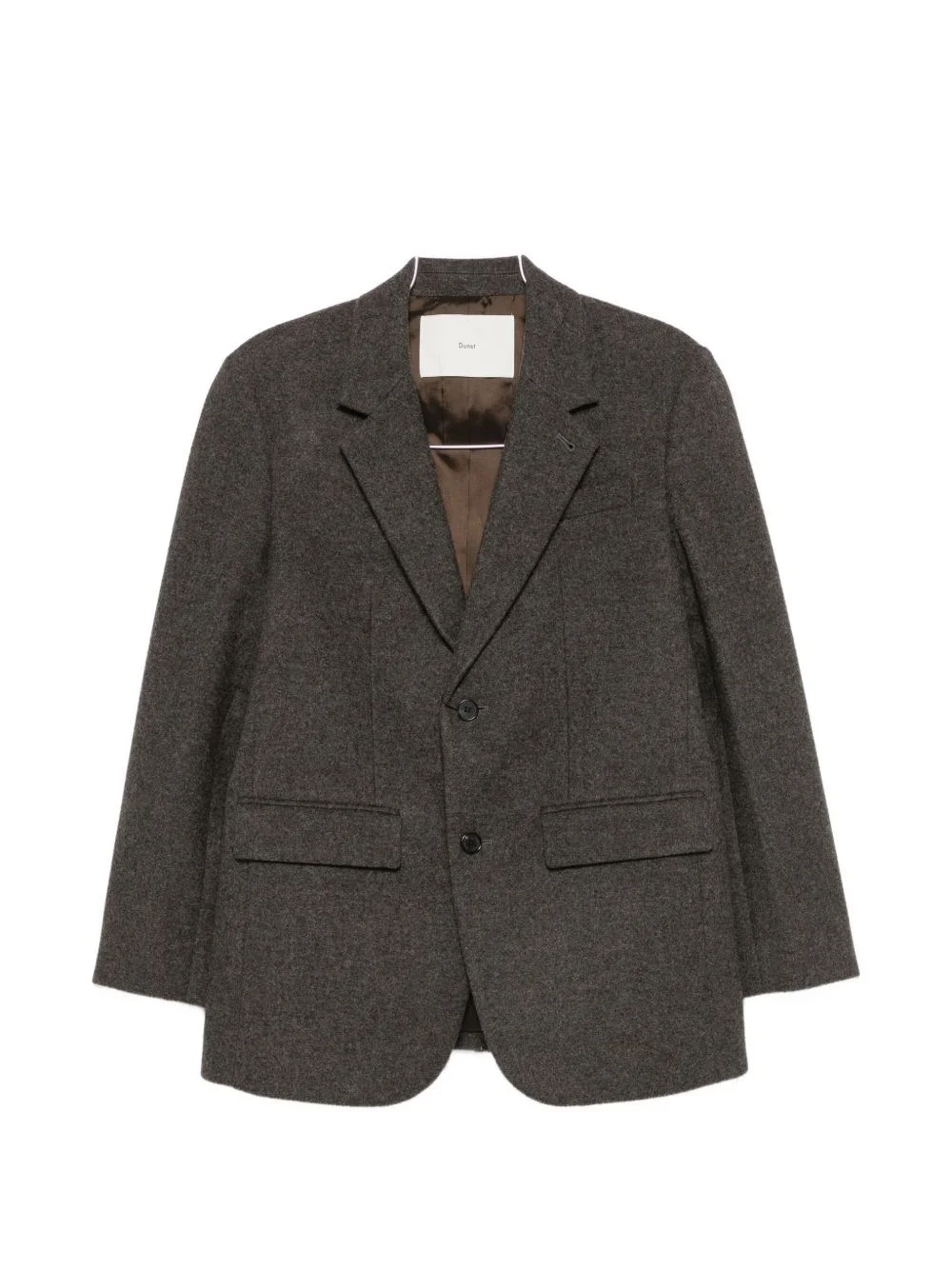 Wool single-breasted blazer jacket - 1
