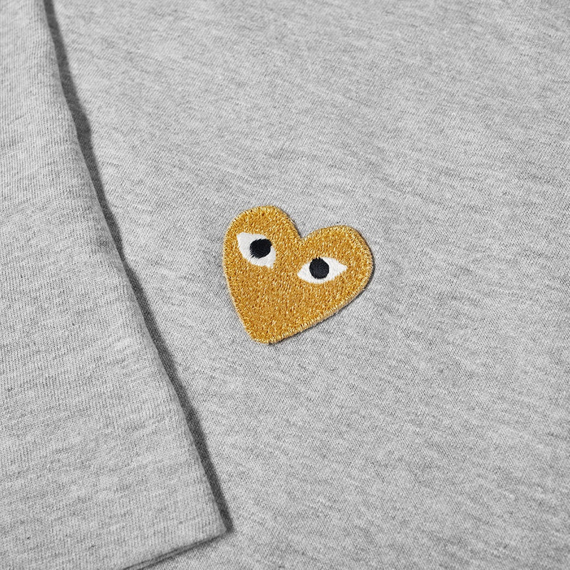 Comme des Garçons PLAY Comme des Garcons Play Gold Heart Logo Tee outlook