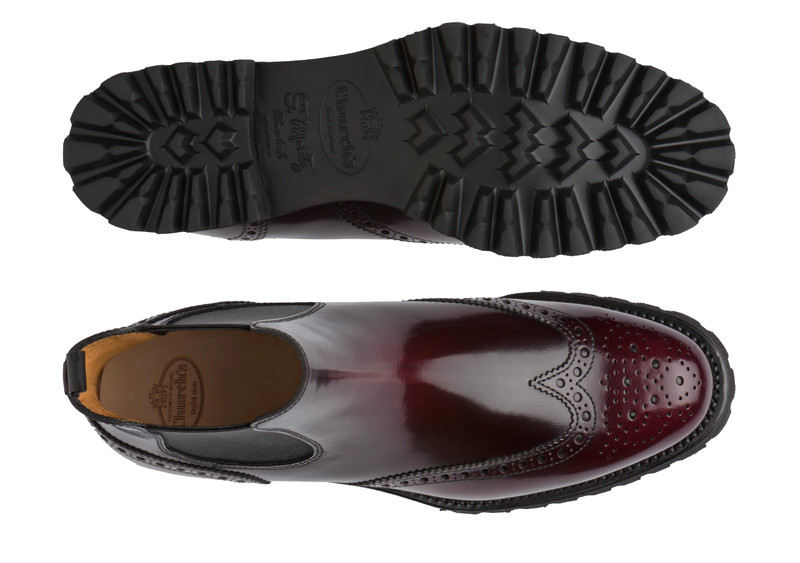 Charlize
Polished Binder Chelsea Boot Brogue Burgundy 3