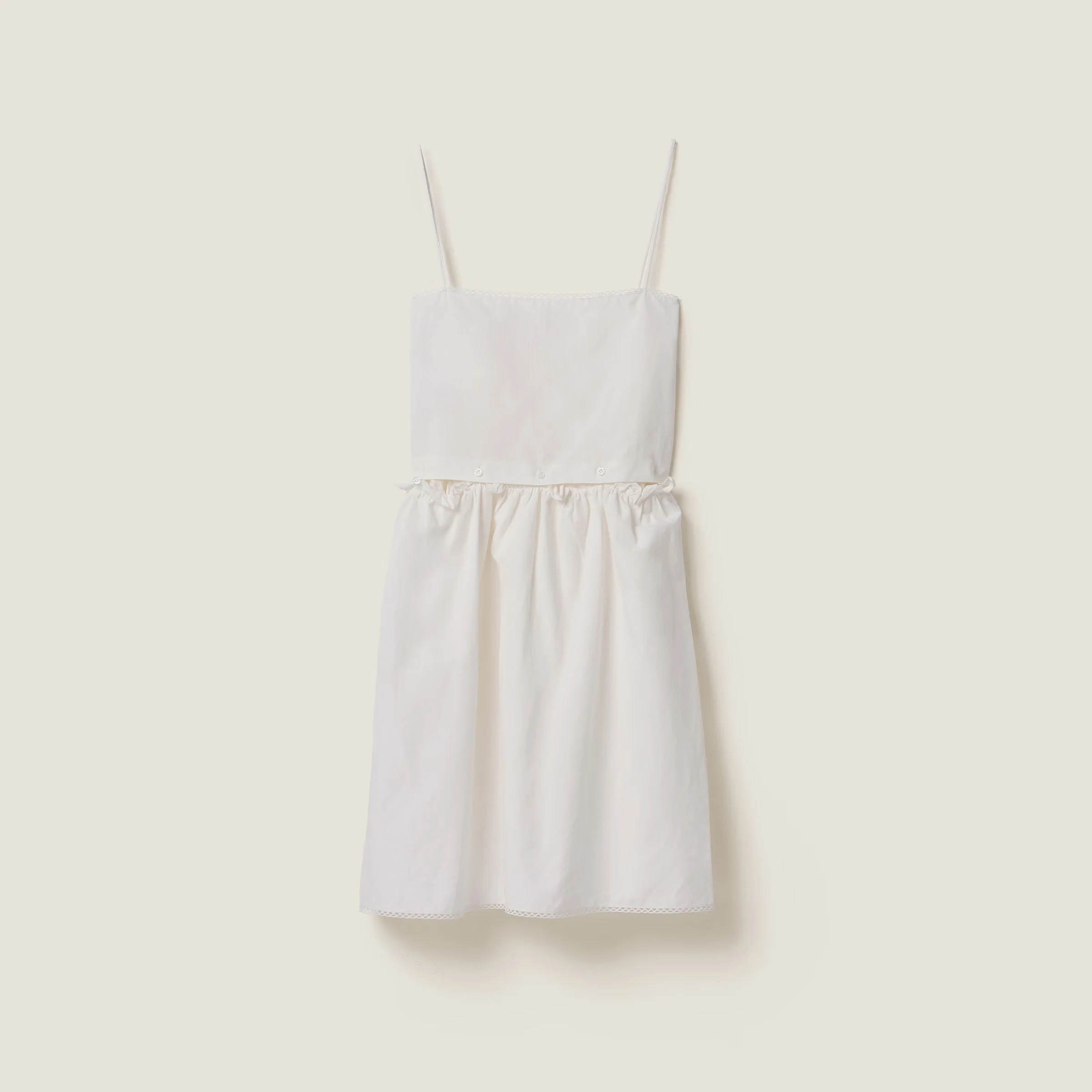 Miu Miu Flamed Poplin Dress - 1