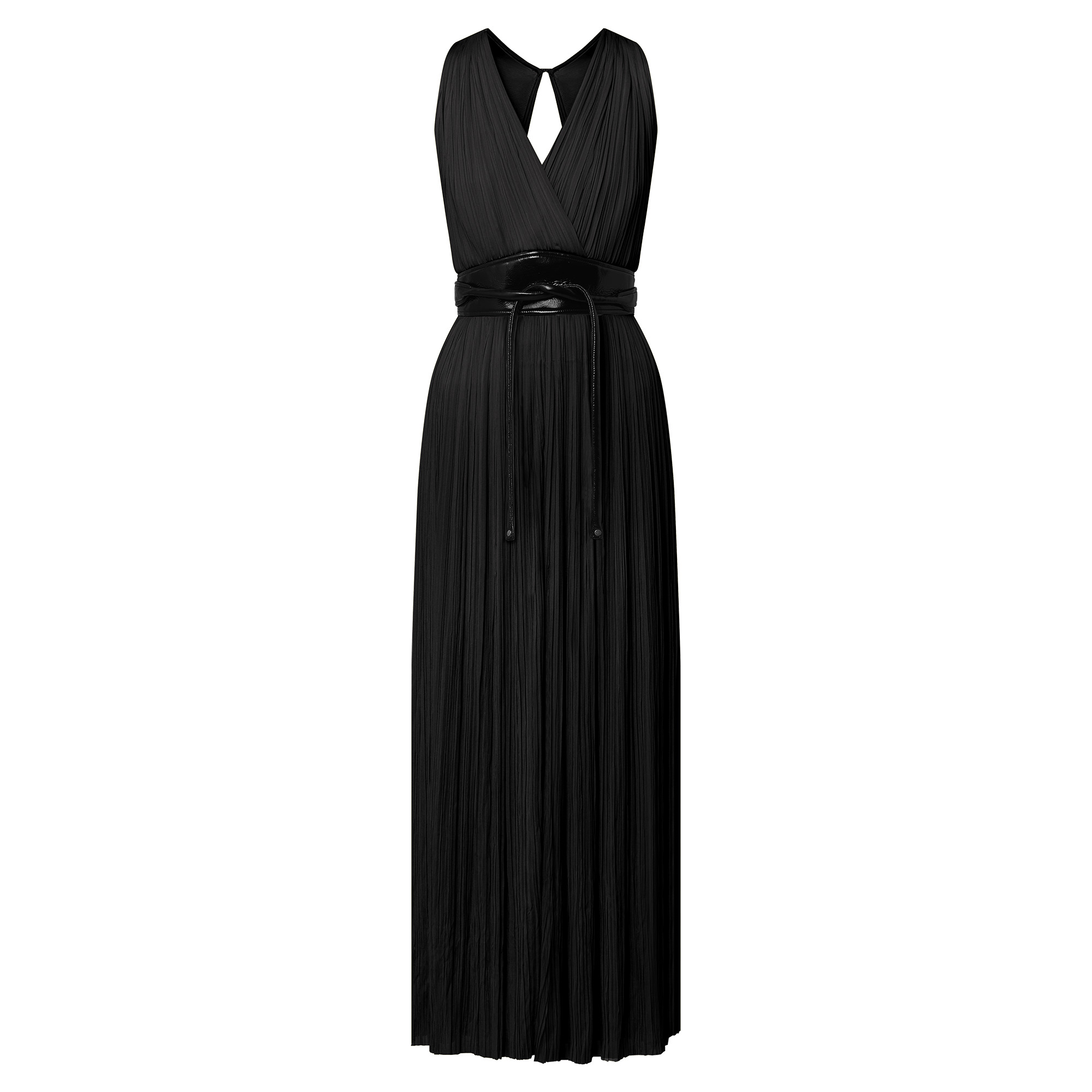 Pleated Jersey Long Dress - 1