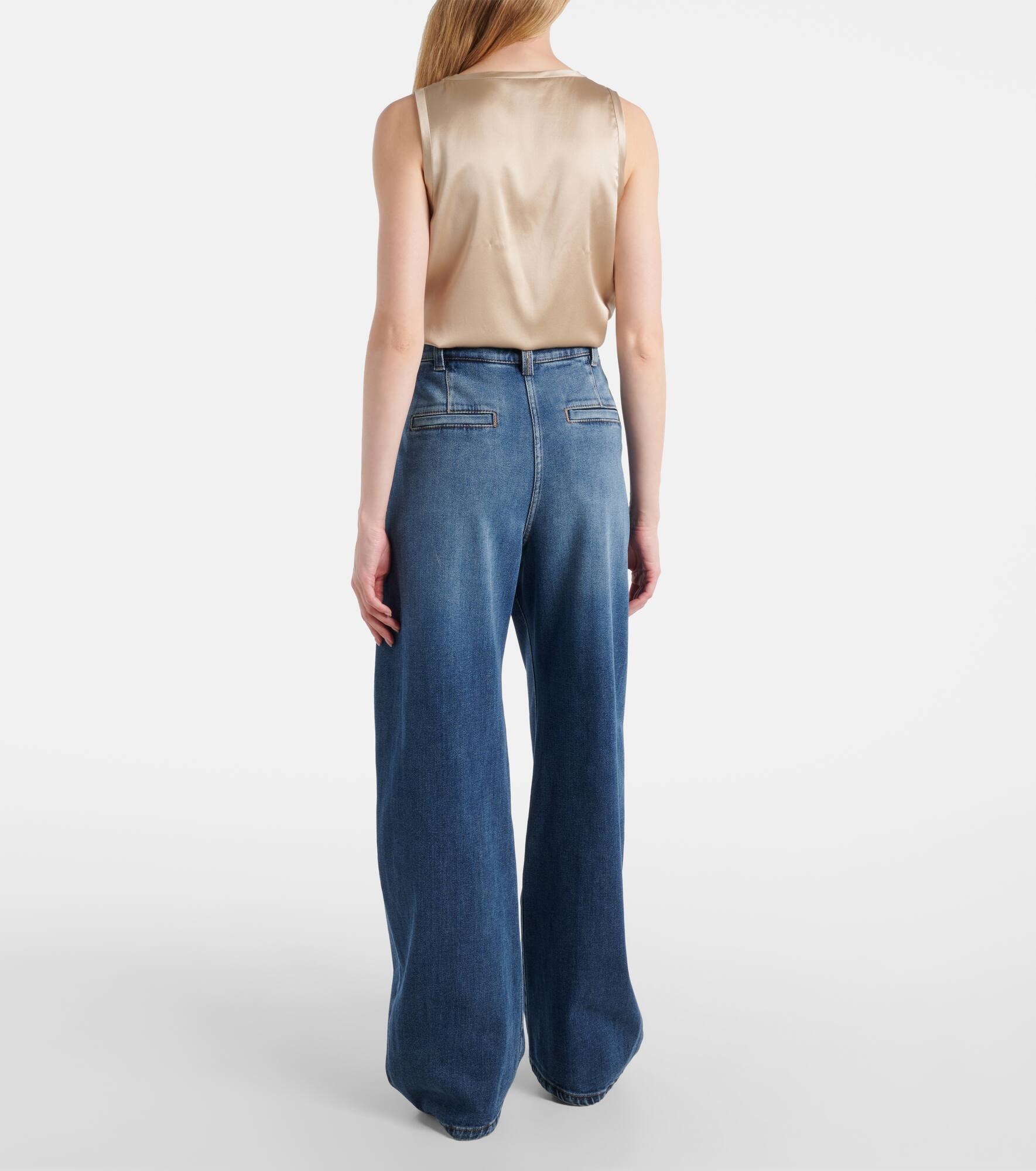 Mid-rise wide-leg jeans - 3