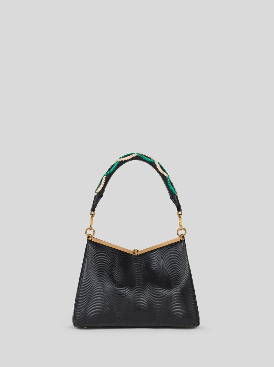 MEDIUM VELA BAG WITH WAVY MOTIF - 3