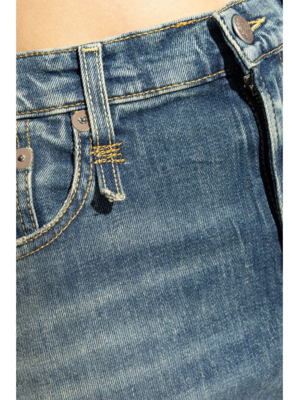logo patch jeans - 5