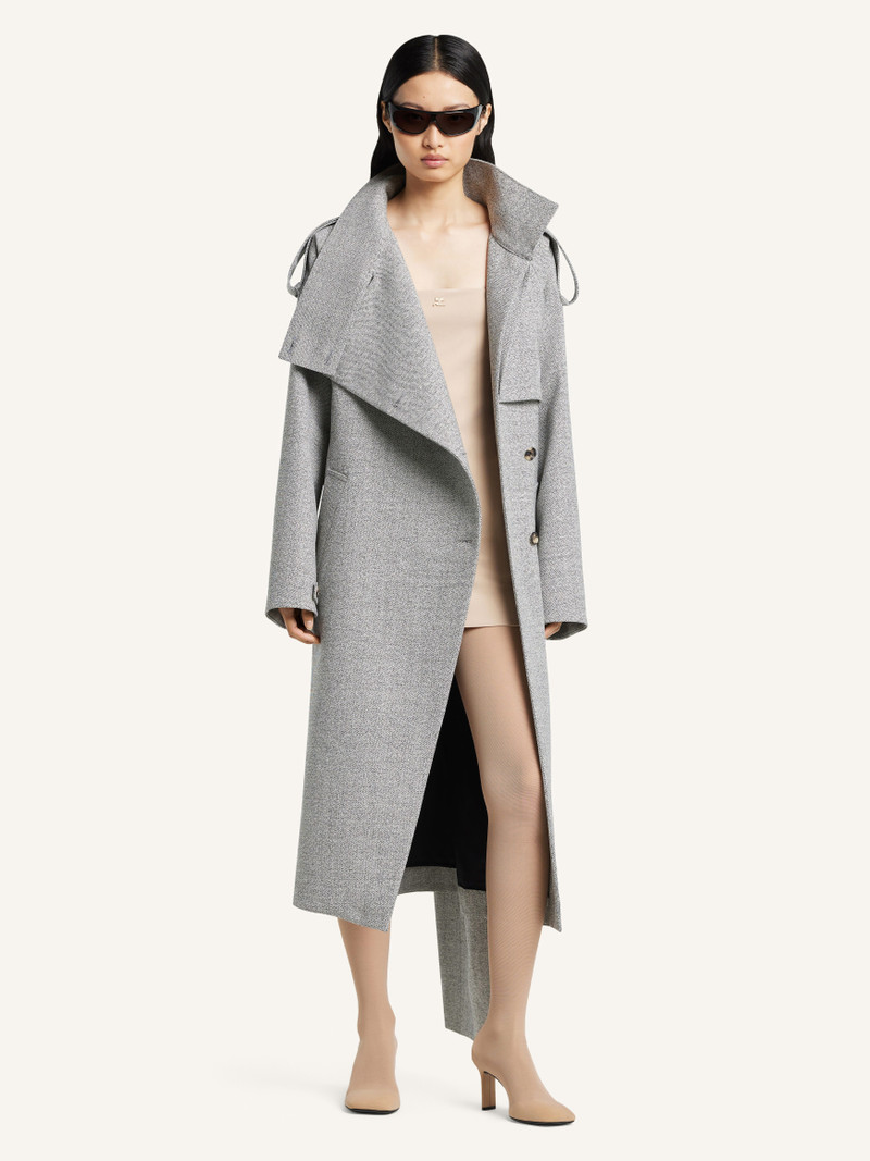 courrèges OBLIQUE CAVIAR TRENCH COAT outlook