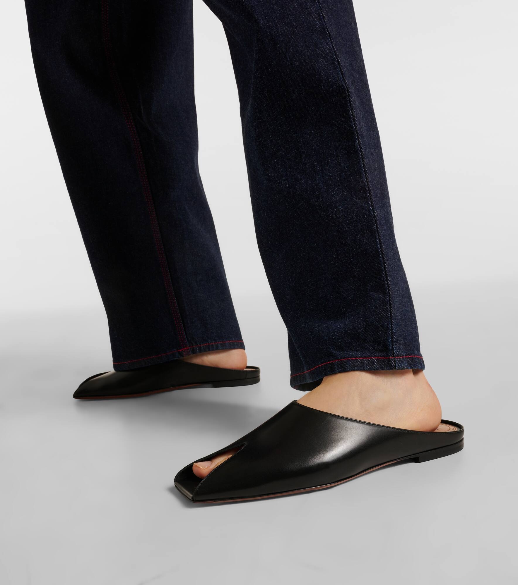 Spike leather mules - 4