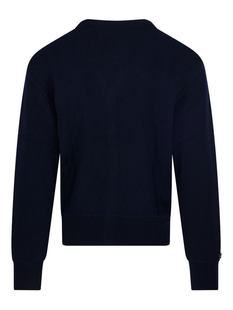 Dunst crest-embroidered cardigan outlook