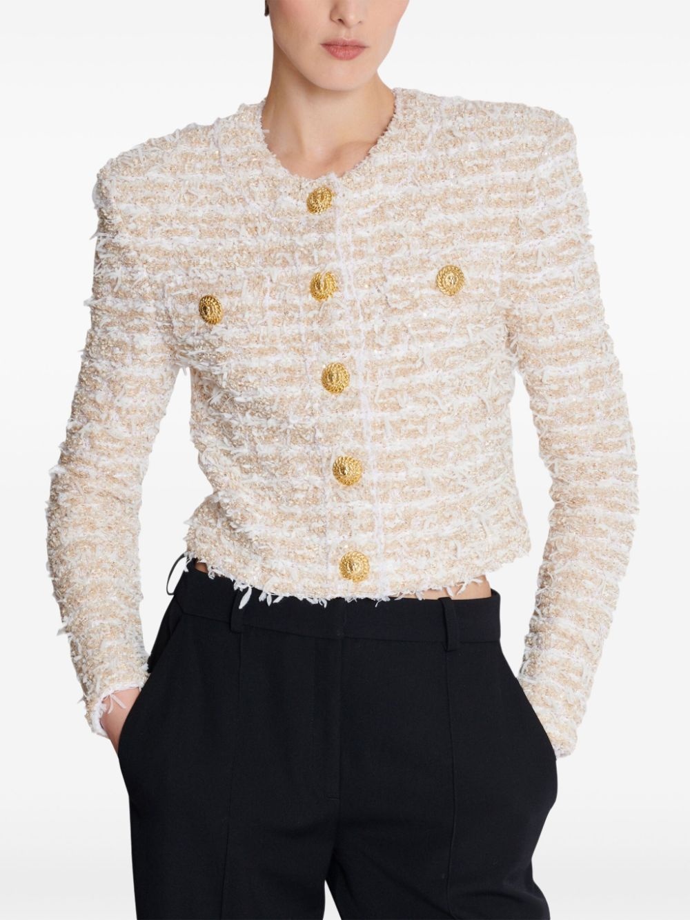 Balmain Women Cropped Jacket - 6