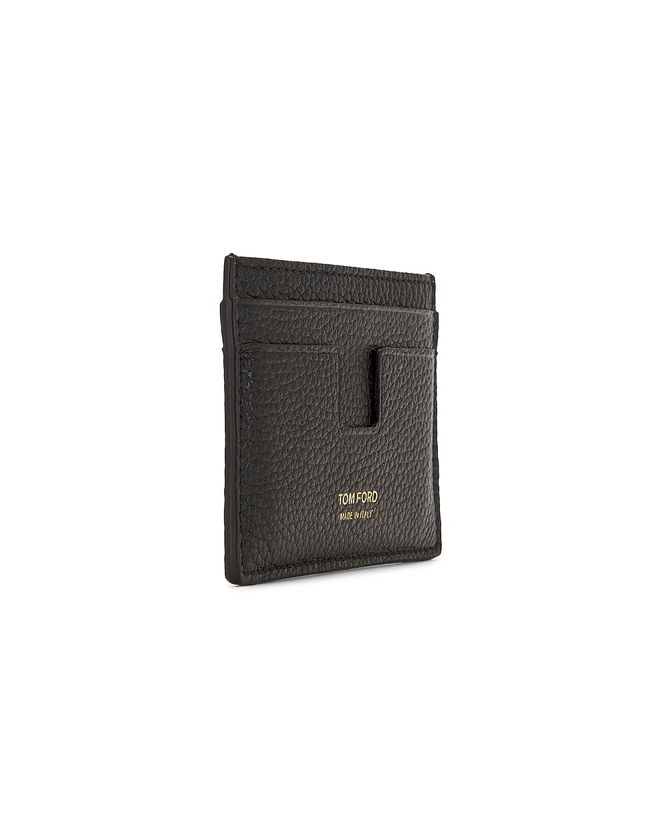 Soft Grain Leather T Line Classic Card Holder - 3
