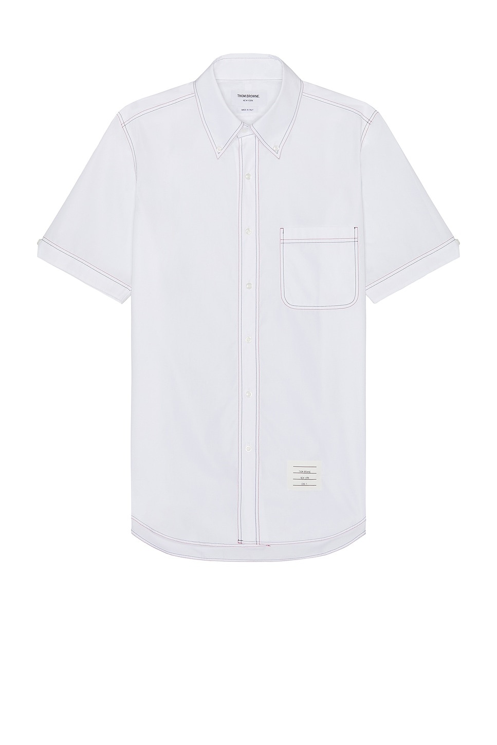 Straight Fit Button Down Shirt - 1