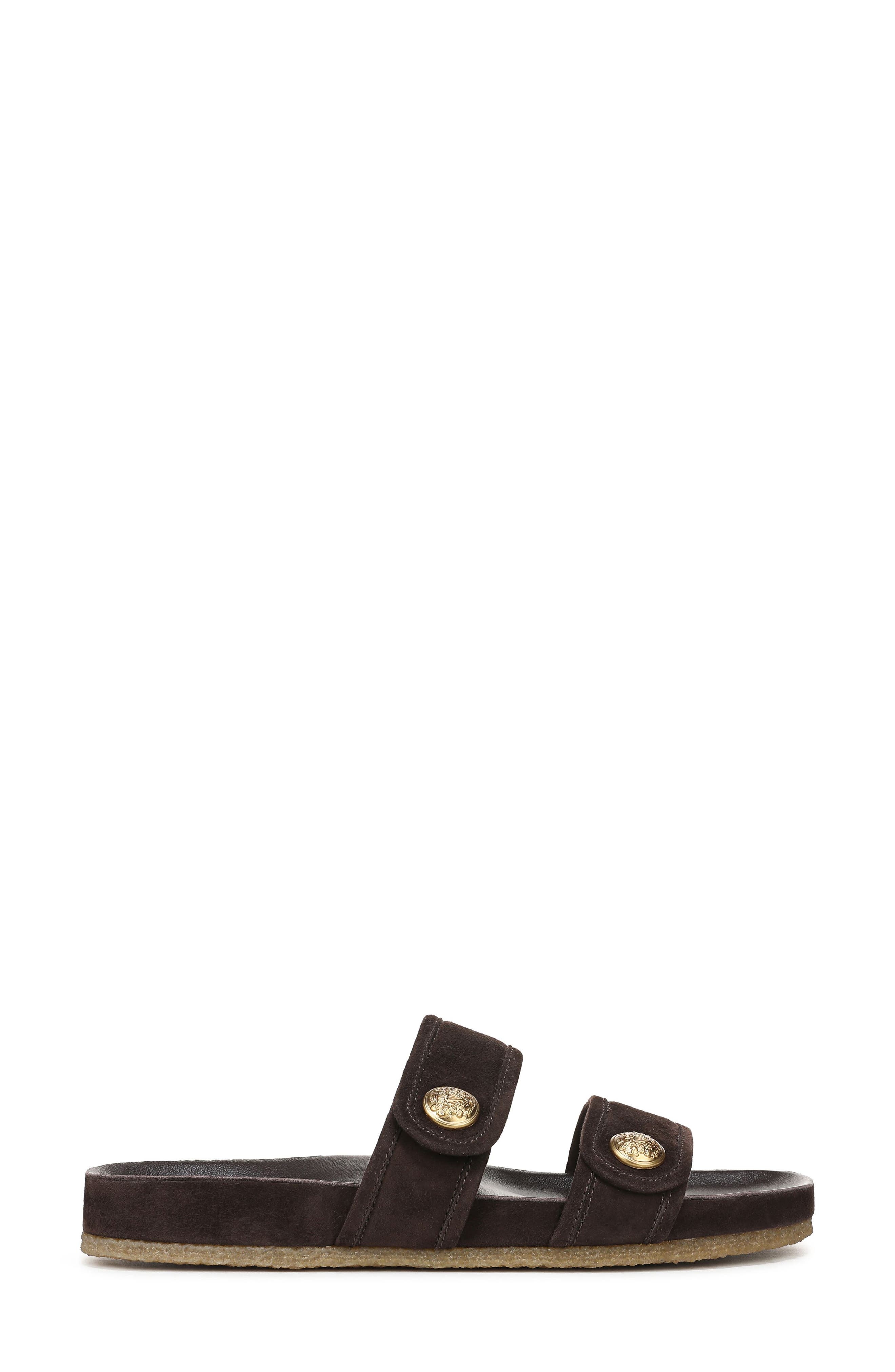 Veronica Beard Percey Slide Sandal in Espresso at Nordstrom - 3