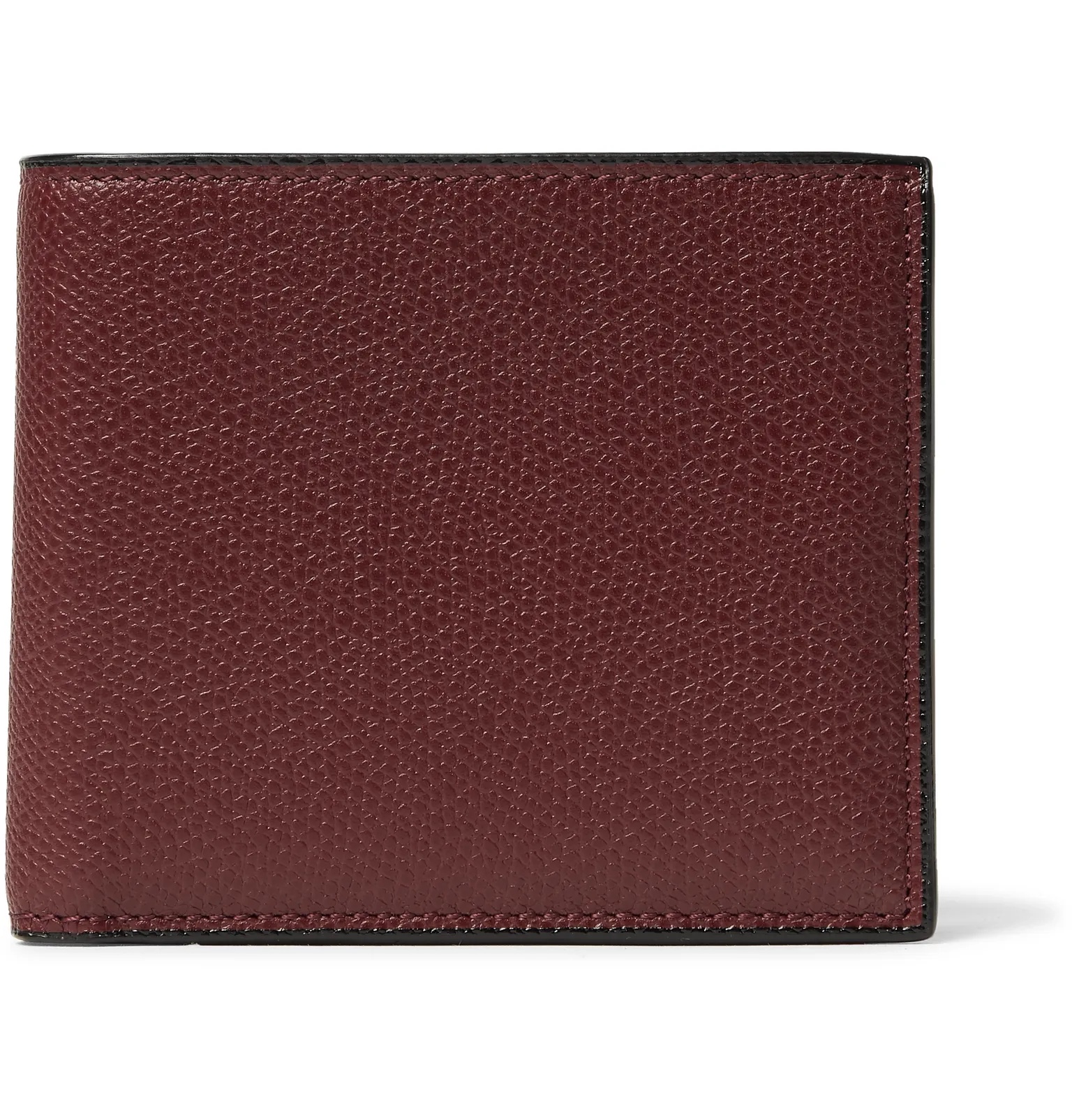 Pebble-Grain Leather Billfold Wallet - 13