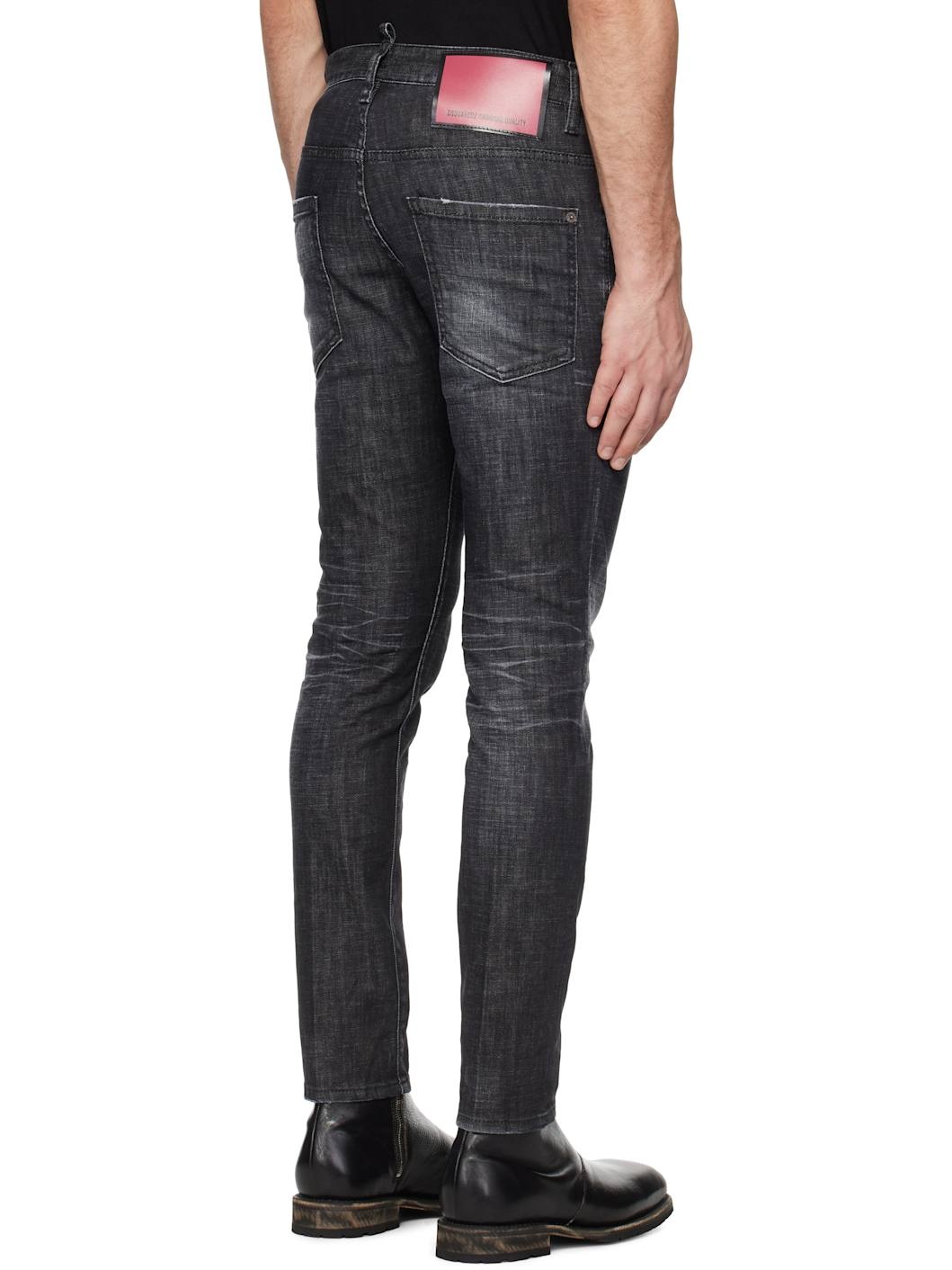 Black Easy Wash Skater Jeans - 3