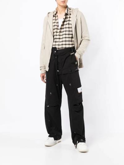 Maison MIHARAYASUHIRO asymmetrical straight-leg cargo trousers outlook