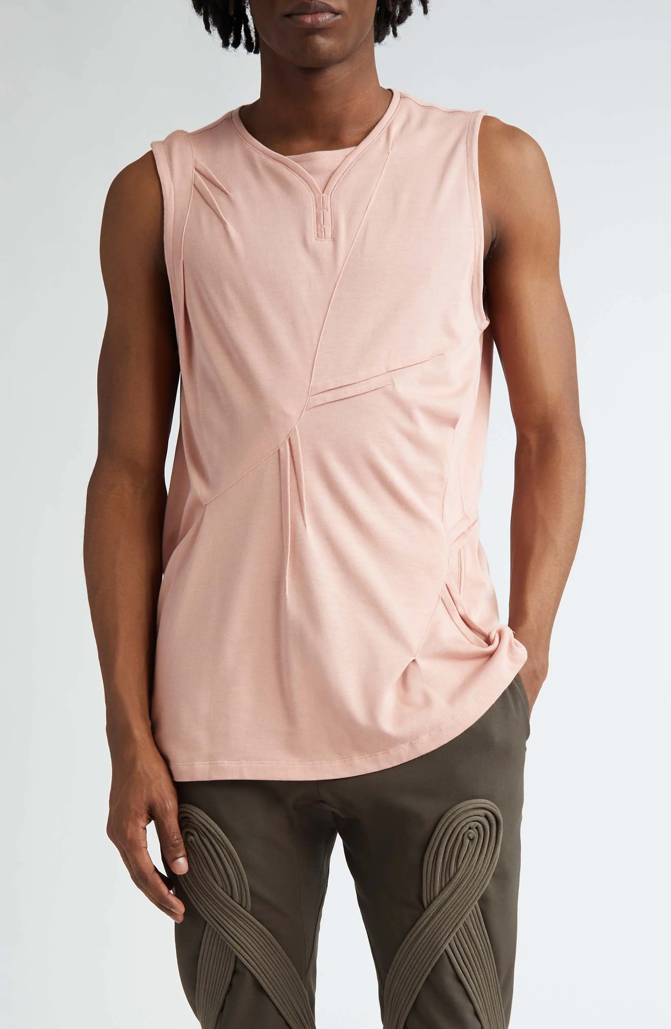 Kiko Kostadinov Deultum Darted Cotton Tank | nordstrom