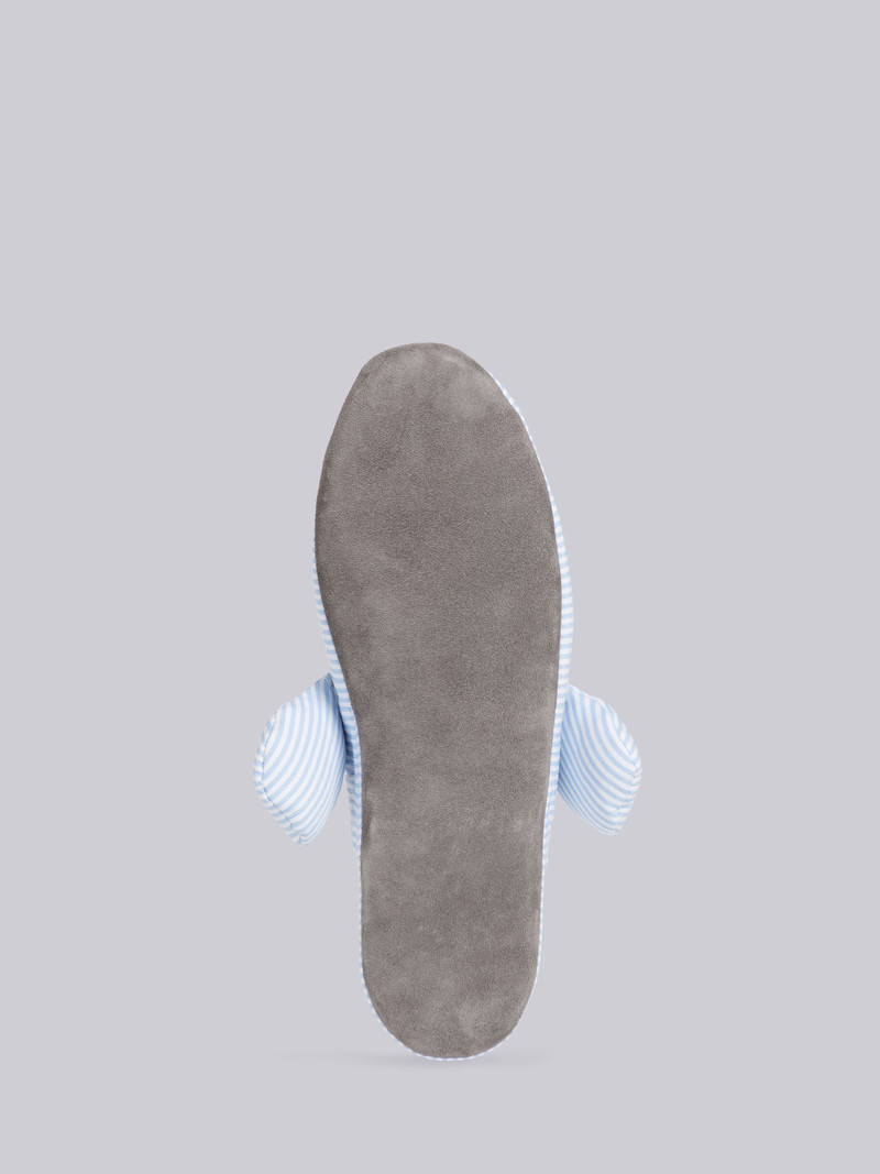 Light Blue University Stripe Poplin Hector Slipper 5