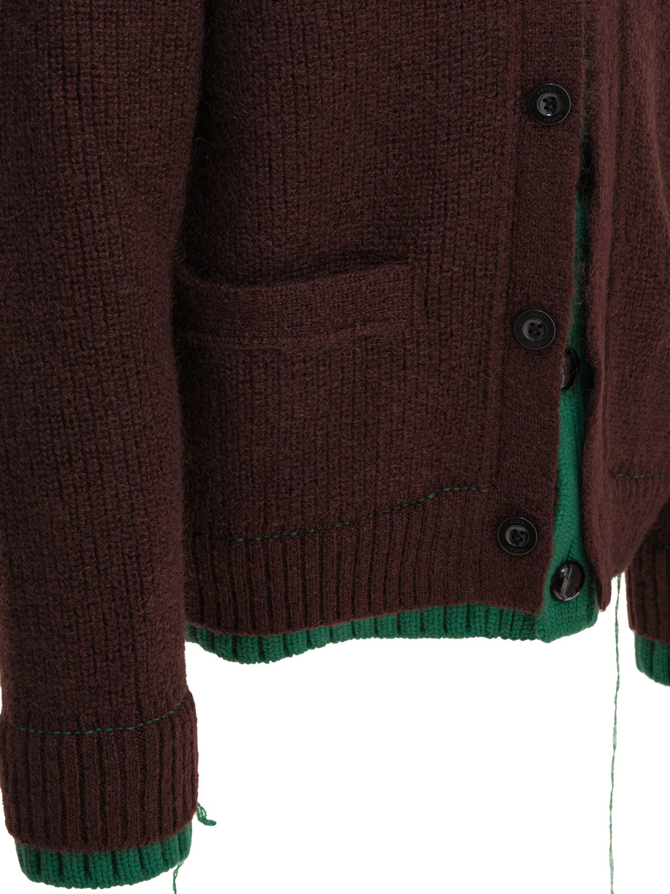 Sacai Men Wool Blend Cardigan - 4