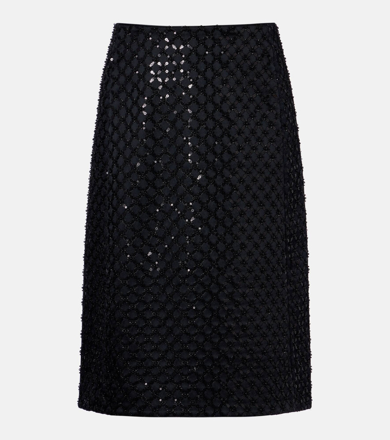 Sparkling Statement sequined midi skirt 1