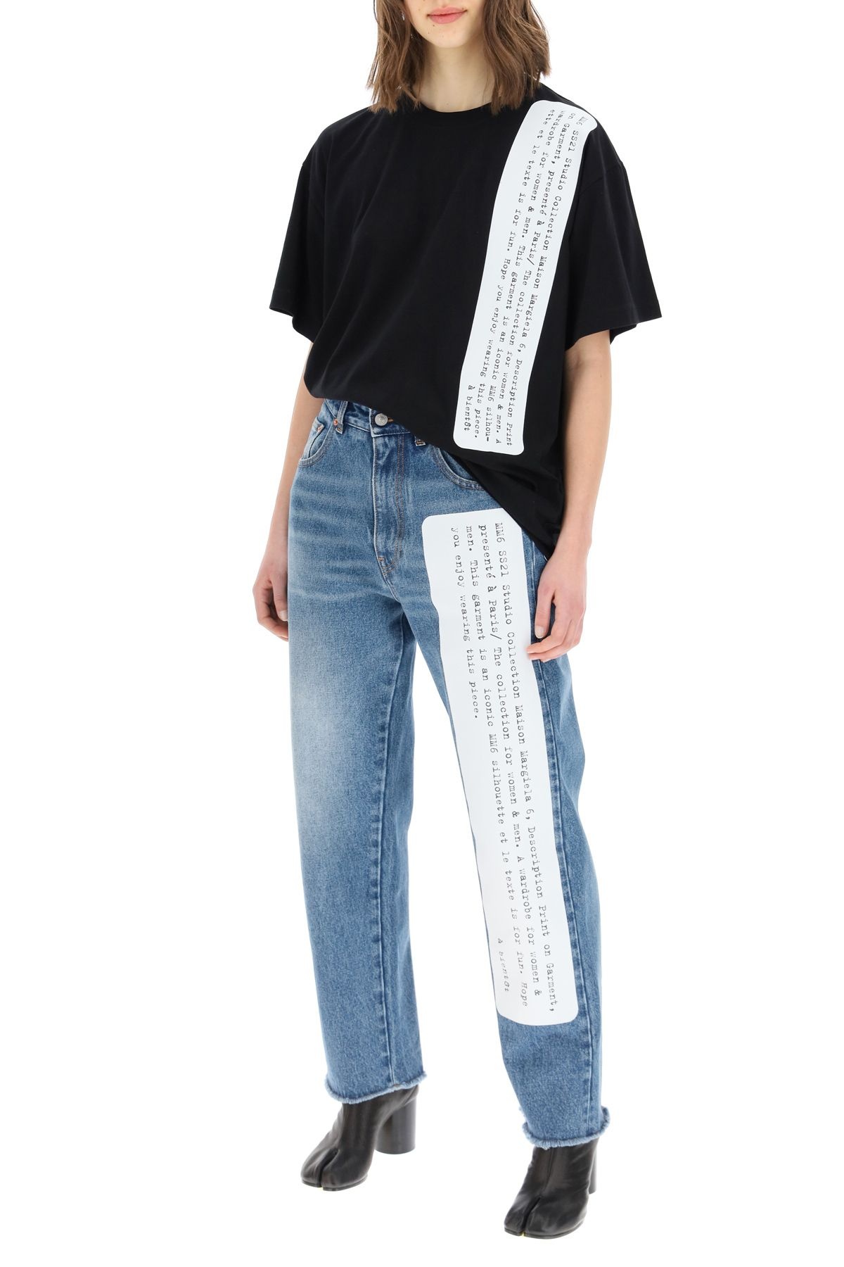 ARCHIVE PRINT DENIM JEANS - 2