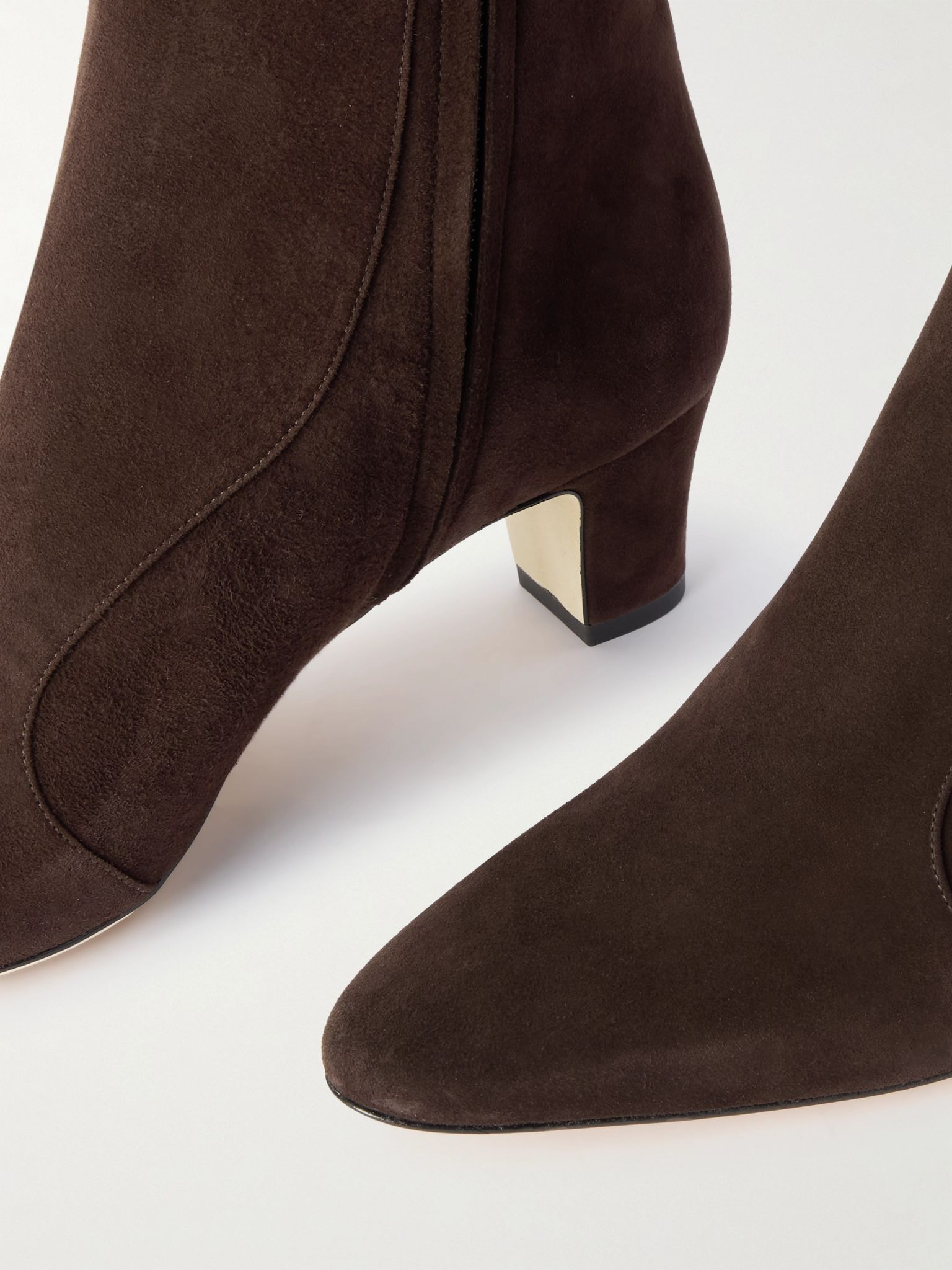 Myconia 50 suede ankle boots Dark brown - 4