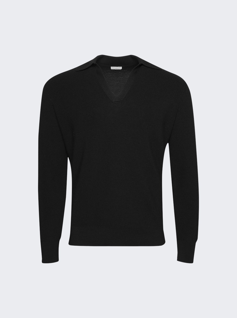 Merino Polo Shirt Black - 1