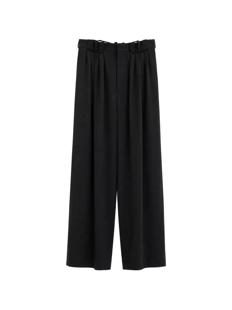 EIGHT TUCK PLEATED WOOL TROUSERS 1