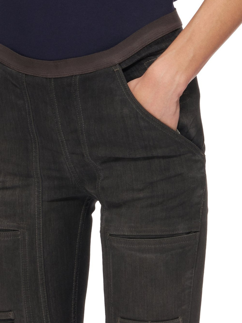 distressed-effect mid-rise leggings 6