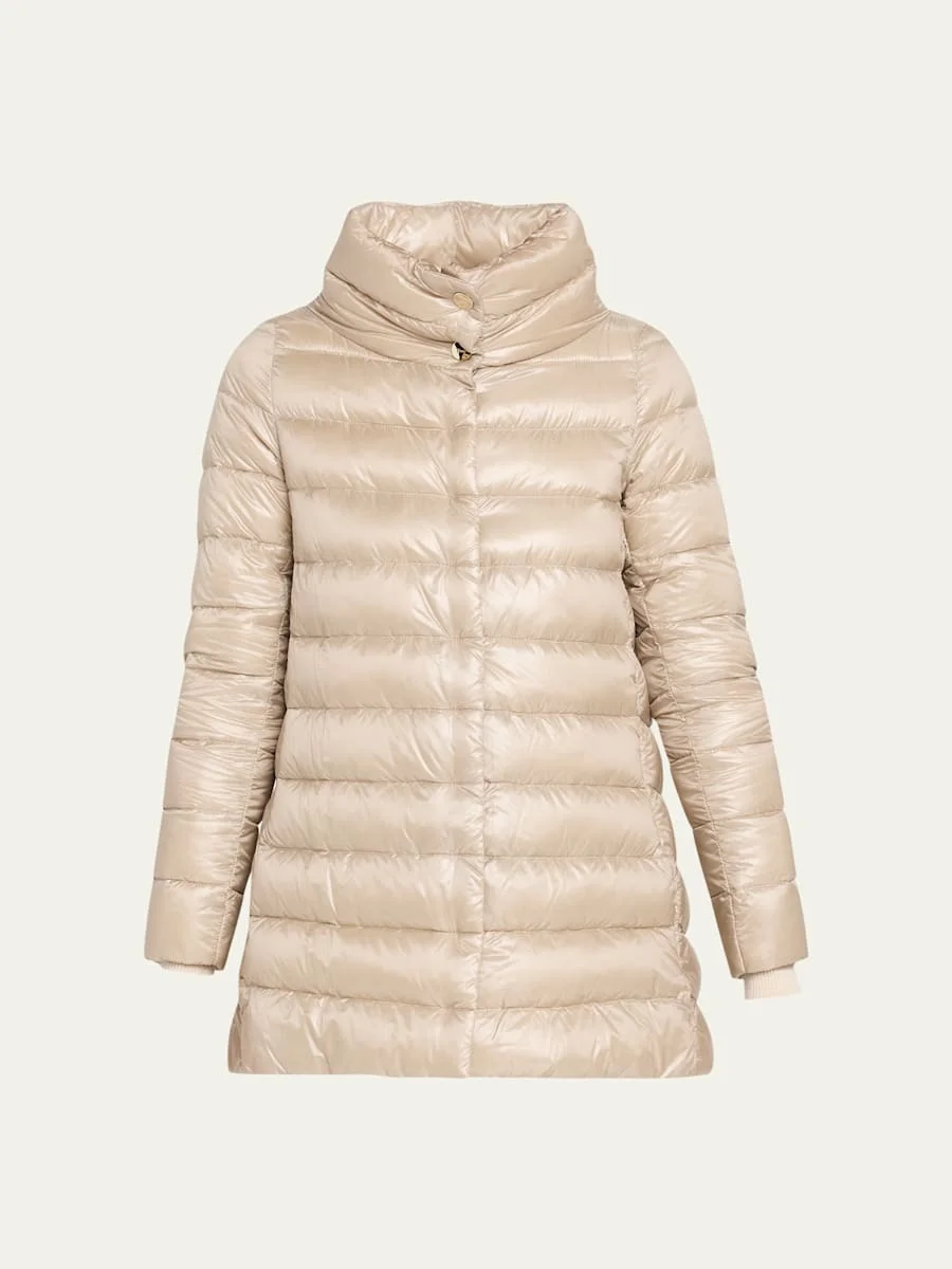 Amelia Ultra-Light A-Line Down Jacket - 1