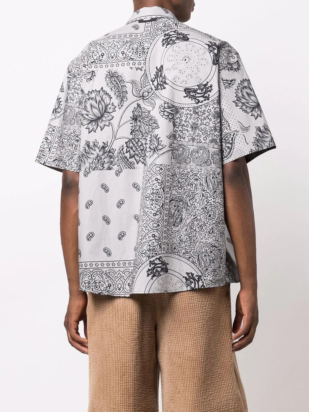 paisley-print short-sleeve shirt - 4