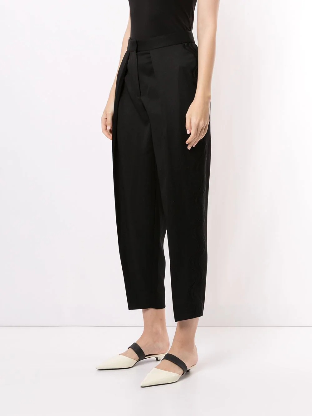 wide tapered trousers - 3