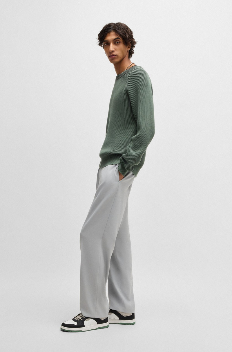 HUGO MIXED-MATERIAL TRAINERS WITH RIPSTOP AND FAUX SUEDE outlook